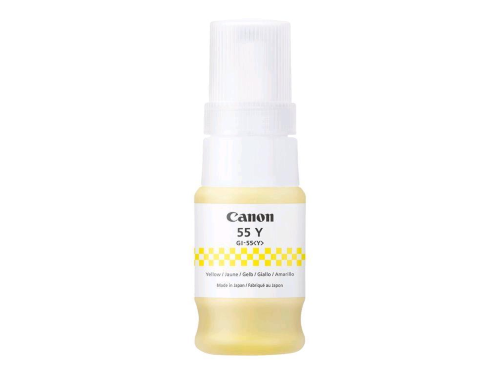 CANON GI 55 Y RICARICA INCHIOSTRO GIALLO 40 ML PER MAXIFY GX1050, GX2050 3000 PAGINE